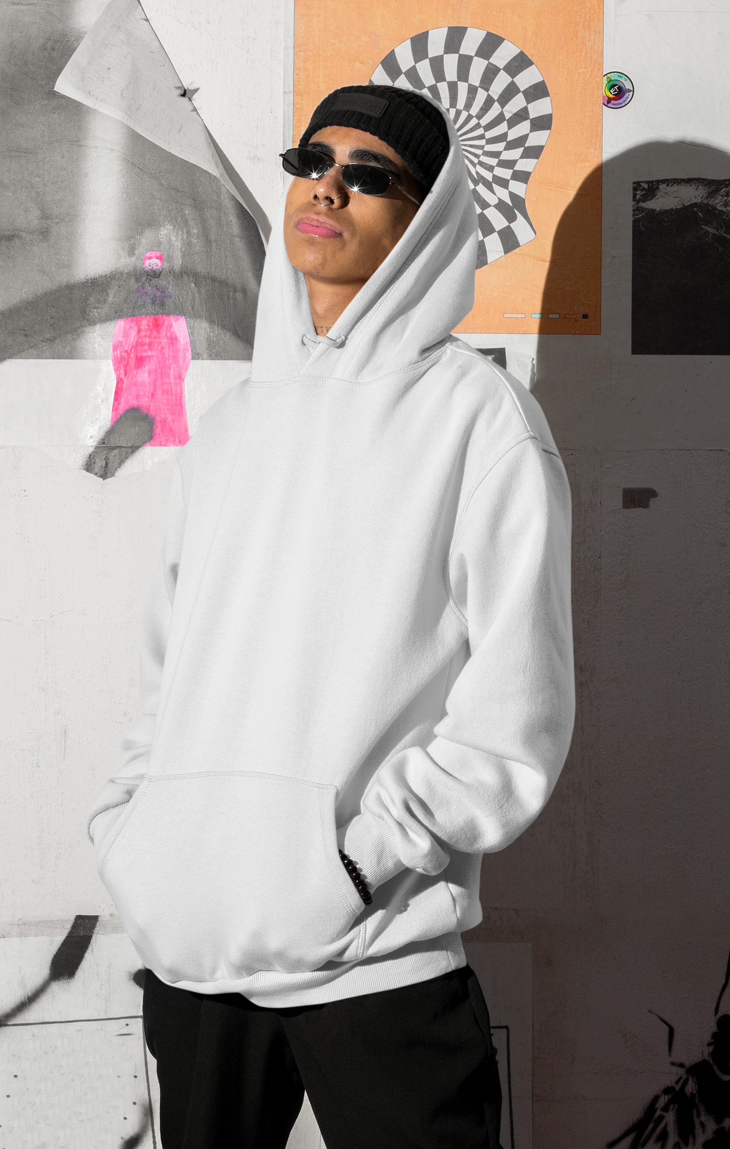 Basic White Hoodie