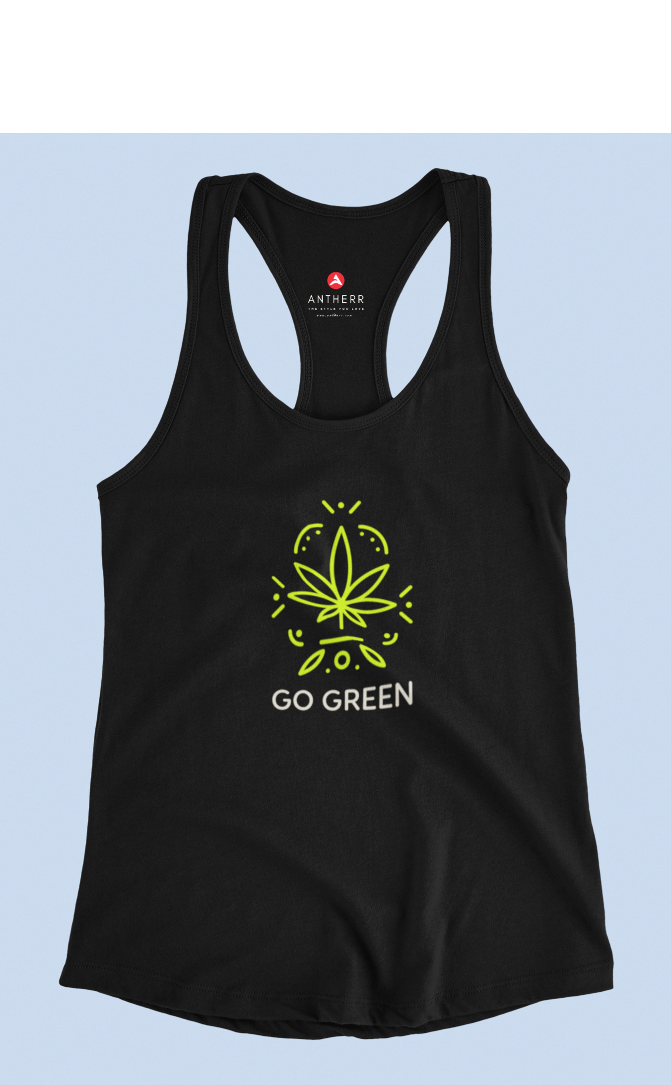 "GO GREEN": Tank Tops