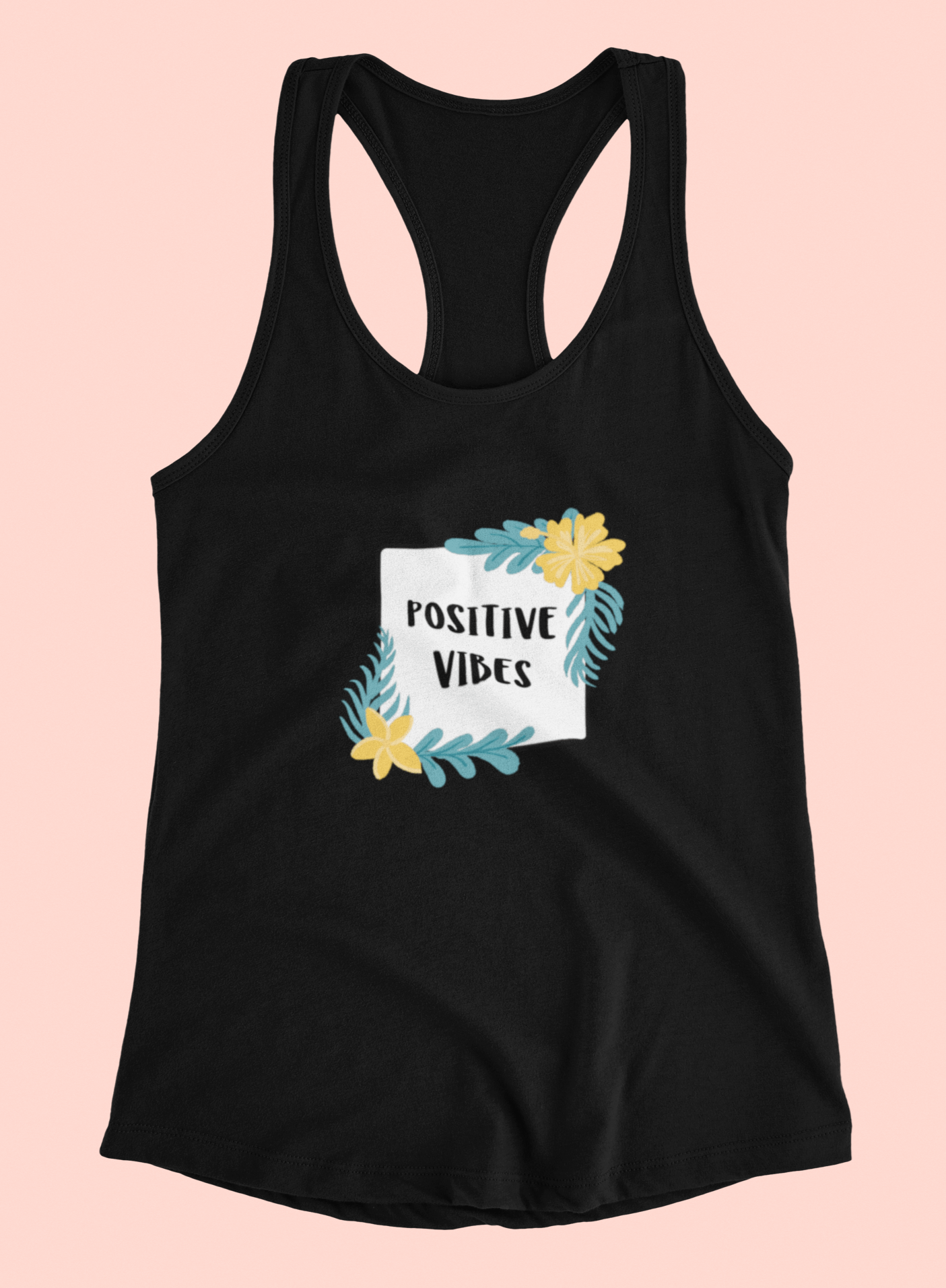 "POSITIVE VIBES" - Tank Tops BLACK