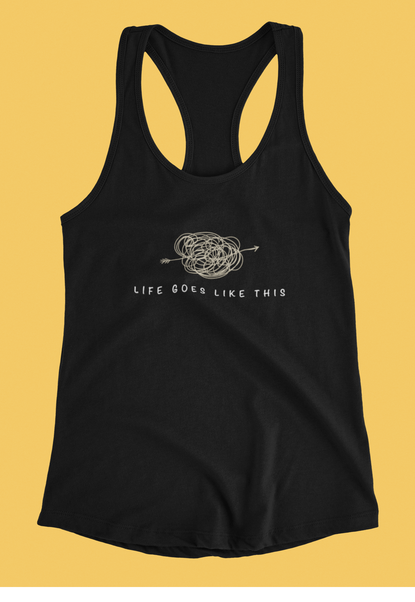 "LIFE GOES LIKE THIS" : Tank Tops