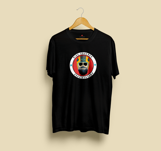 " RIDE FOREVER " HALF-SLEEVE T-SHIRT'S BLACK