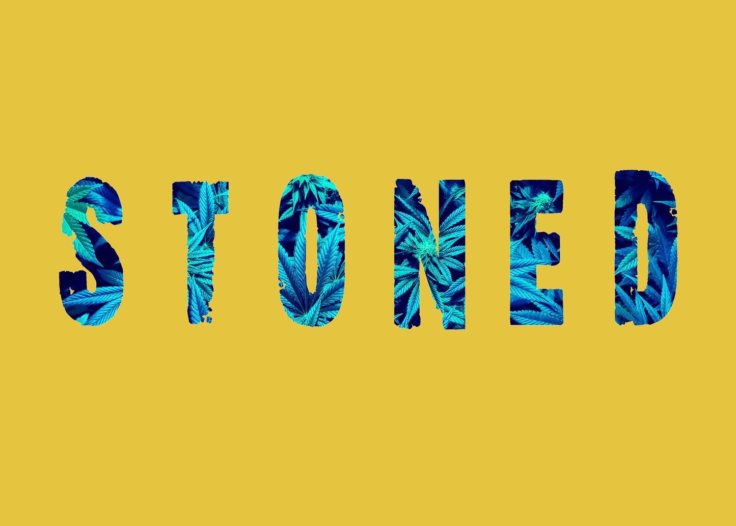 STONED HALF-SLEEVE T-SHIRT (YELLOW)