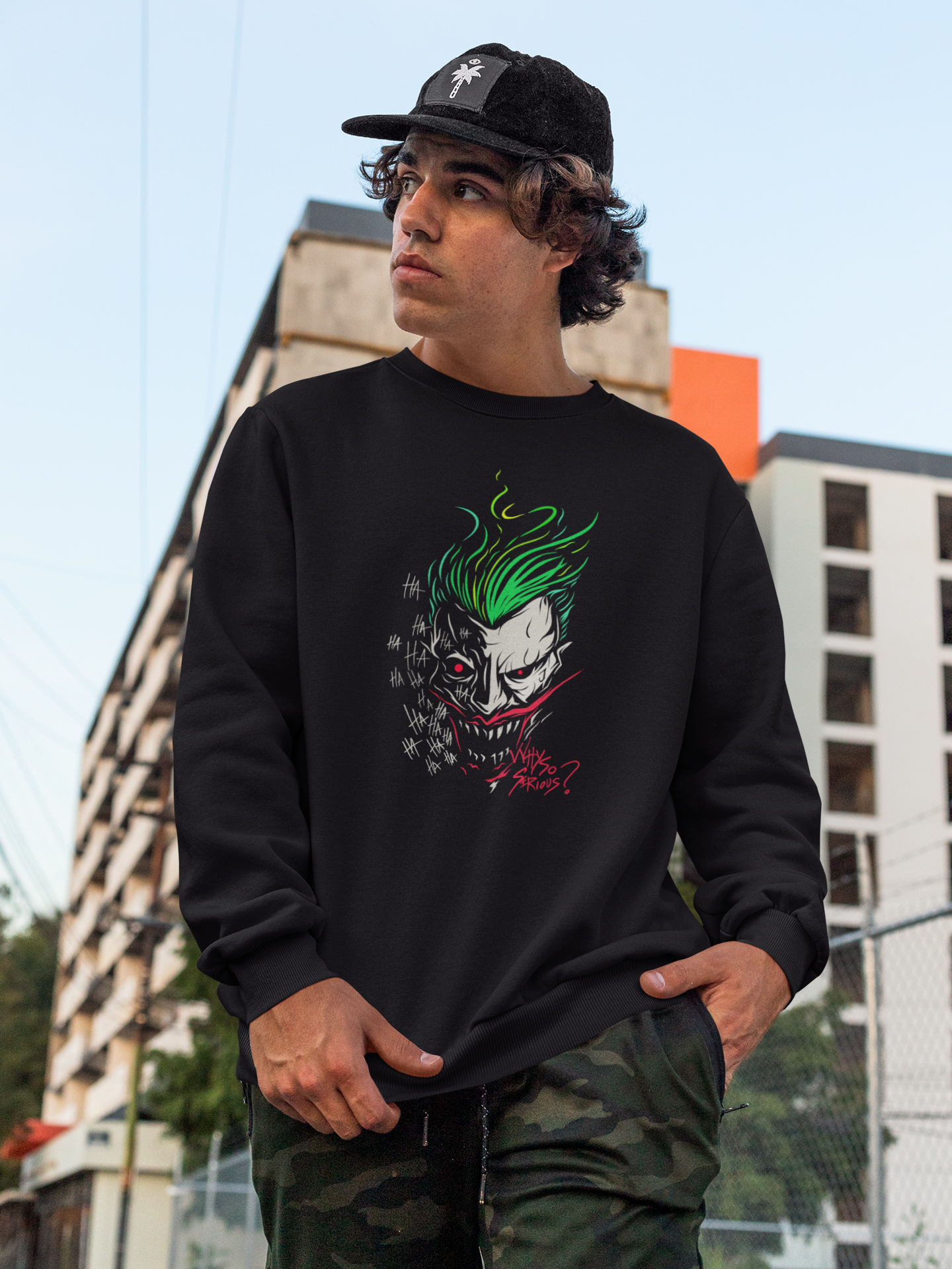 Why So Serious ? : Joker - WINTER HOODIES BLACK