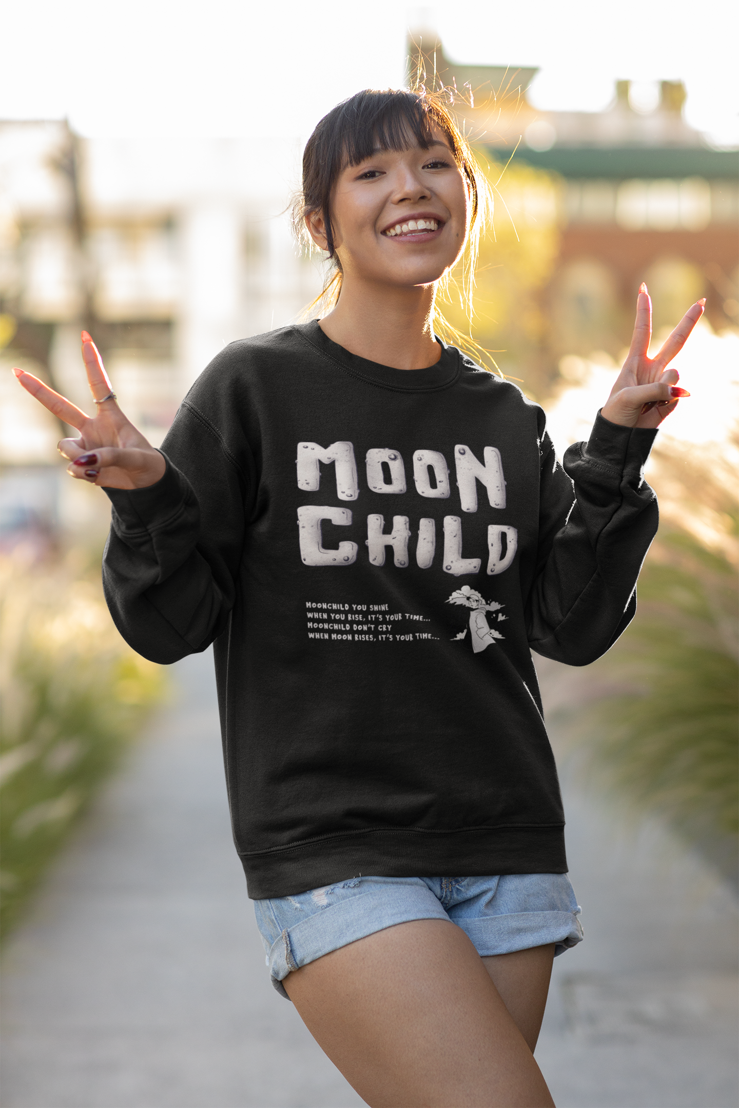 Moon Child: BTS - Winter Sweatshirts BLACK