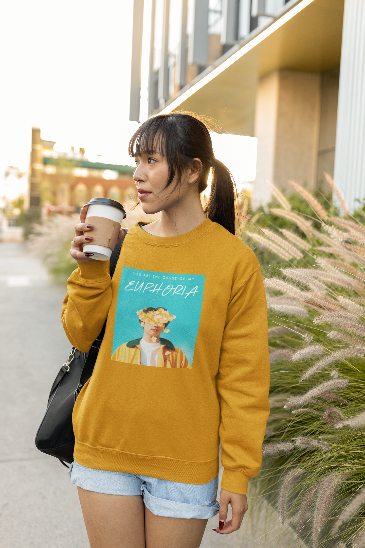 You Are the Cause of My Euphoria: JUNGKOOK - Winter Sweatshirts MUSTARD YELLOW