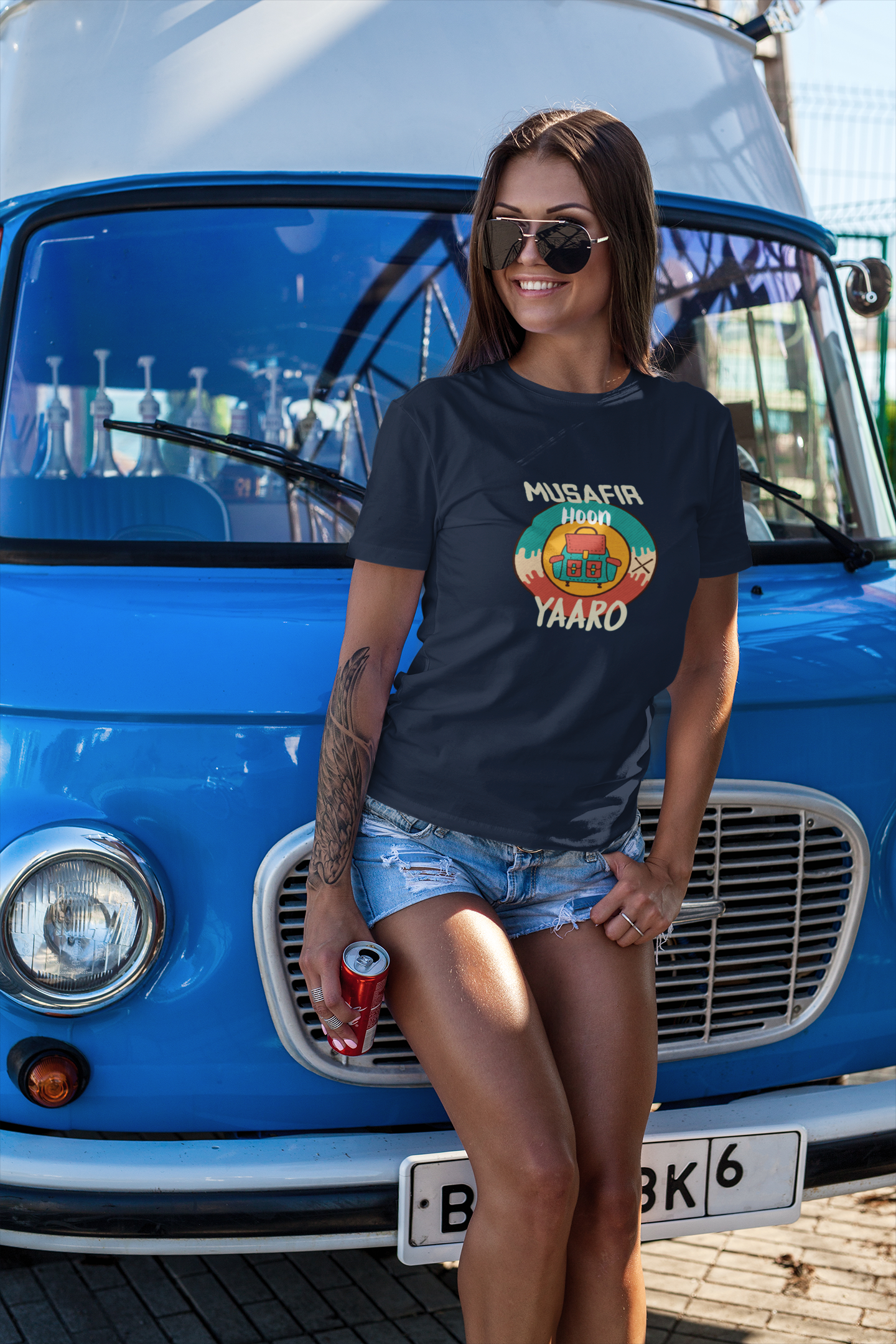 " MUSAFIR HOON YAARO " UNISEX HALF-SLEEVE T-SHIRTS