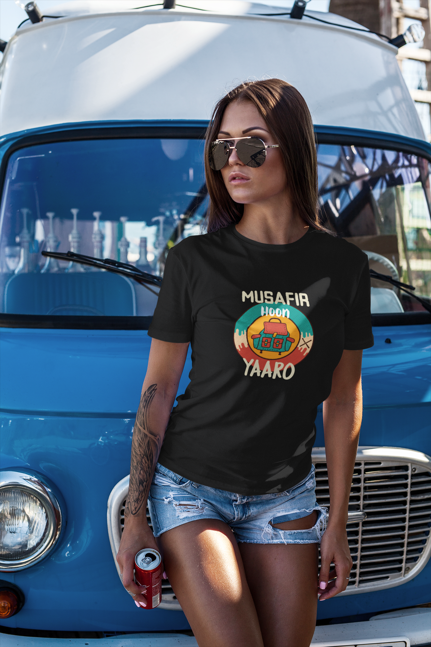 " MUSAFIR HOON YAARO " UNISEX HALF-SLEEVE T-SHIRTS