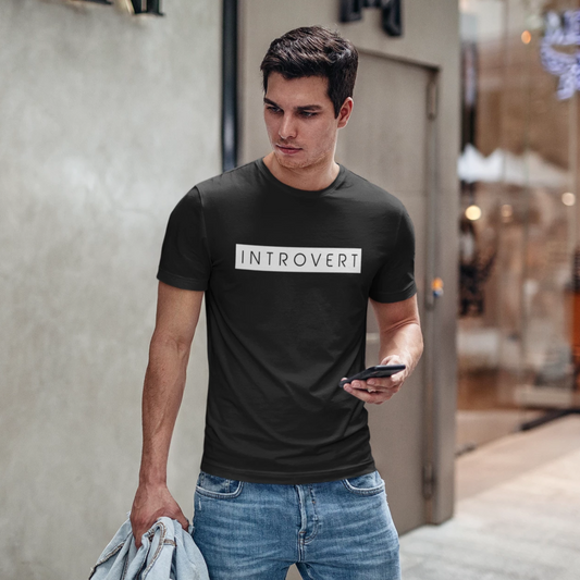 "INTROVERT" - HALF-SLEEVE T-SHIRTS
