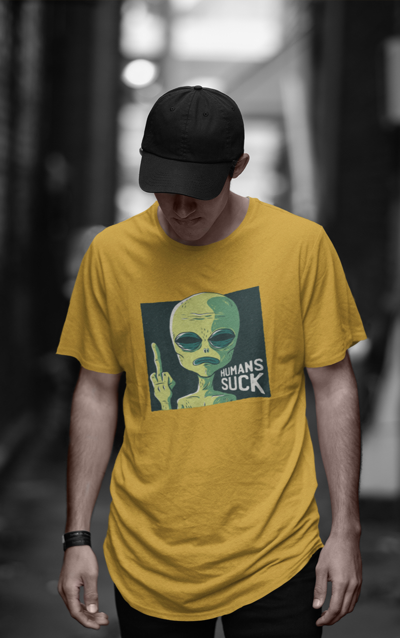 HUMAN SUCKS : ALIEN & SPACE- HALF-SLEEVE T-SHIRTS