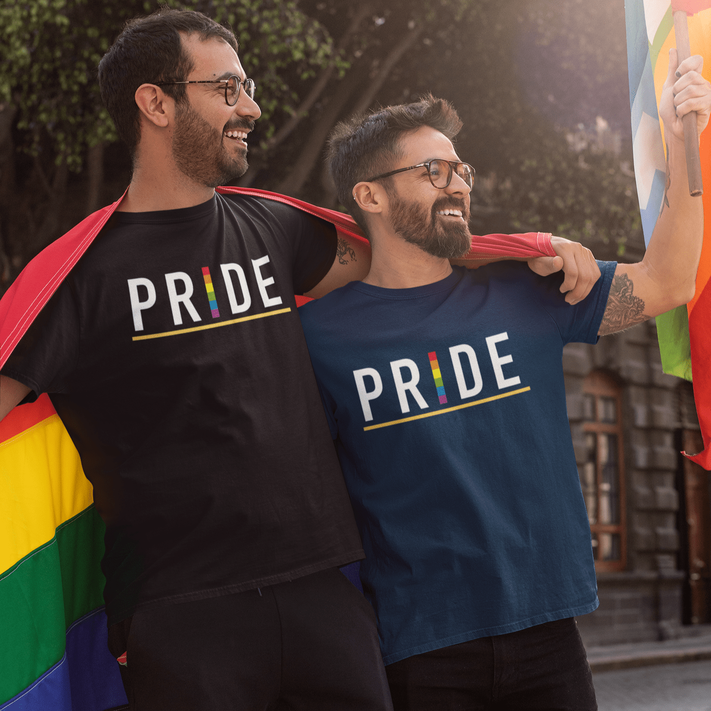 " PRIDE " HALF-SLEEVE T-SHIRT.