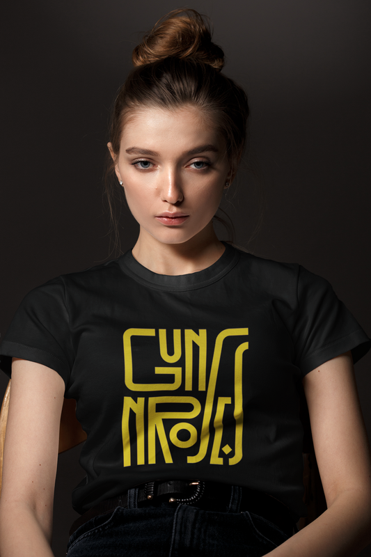 Guns & Roses: Music & Bands- Half Sleeve T-Shirts