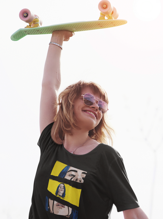 I could lie, say I like it like that: Billie Eilish (Double Sided Print): Aesthetic - Half Sleeve T-Shirts