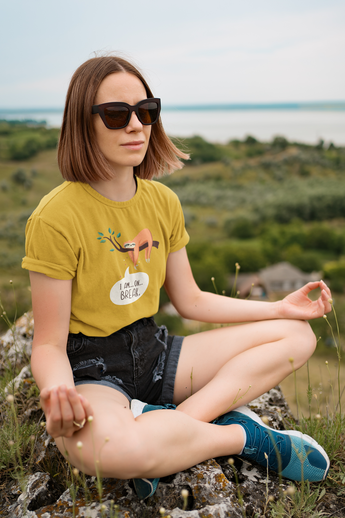 I Am On Break - UNISEX HALF-SLEEVE T-SHIRTS