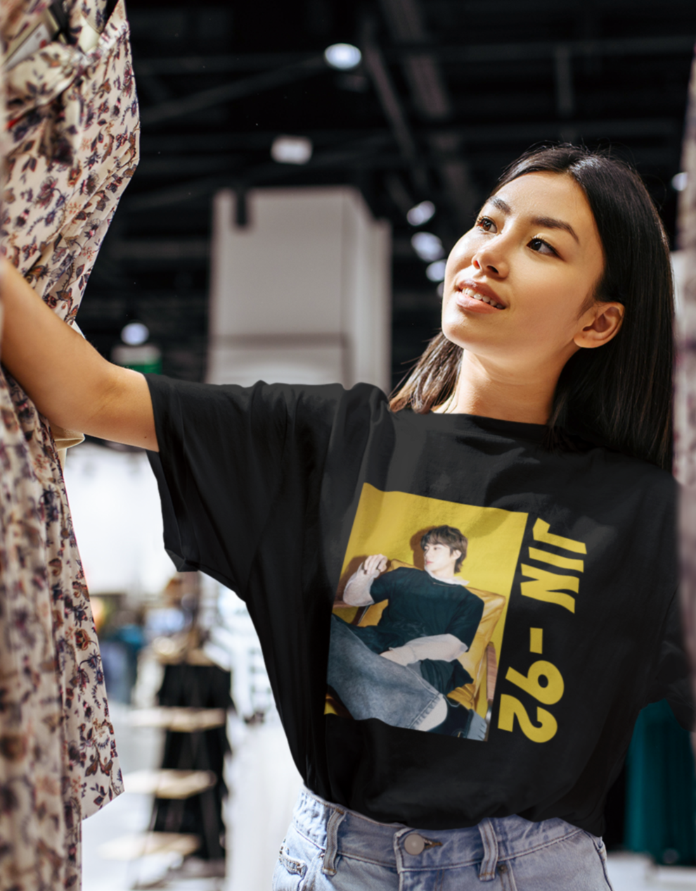 JIN: BTS-HALF-SLEEVE T-SHIRTS