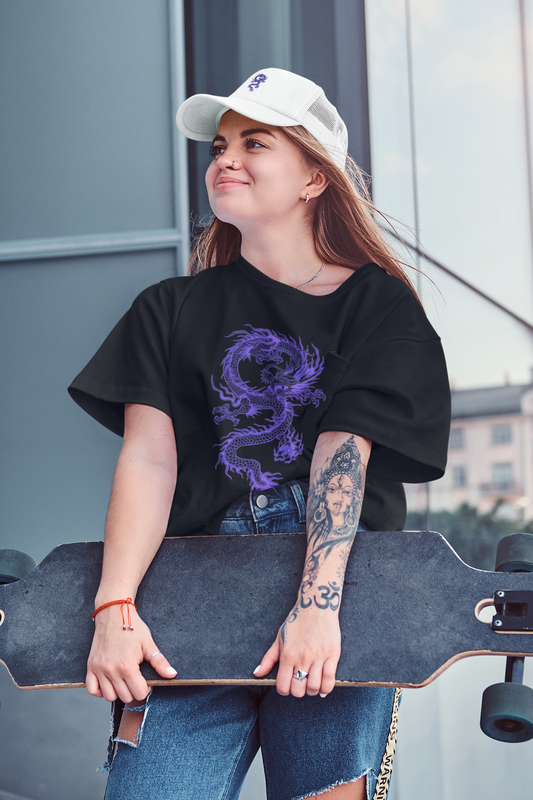 Japanese Dragon: Aesthetic - Half Sleeve T-Shirts