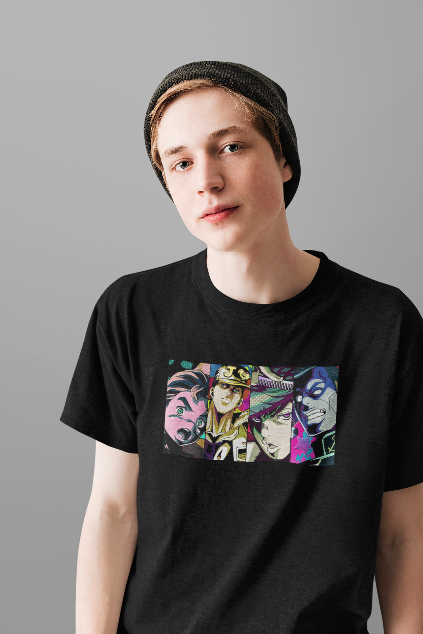 Multi shades of Jotaro Kujo : Anime- Regular Fit T-Shirts
