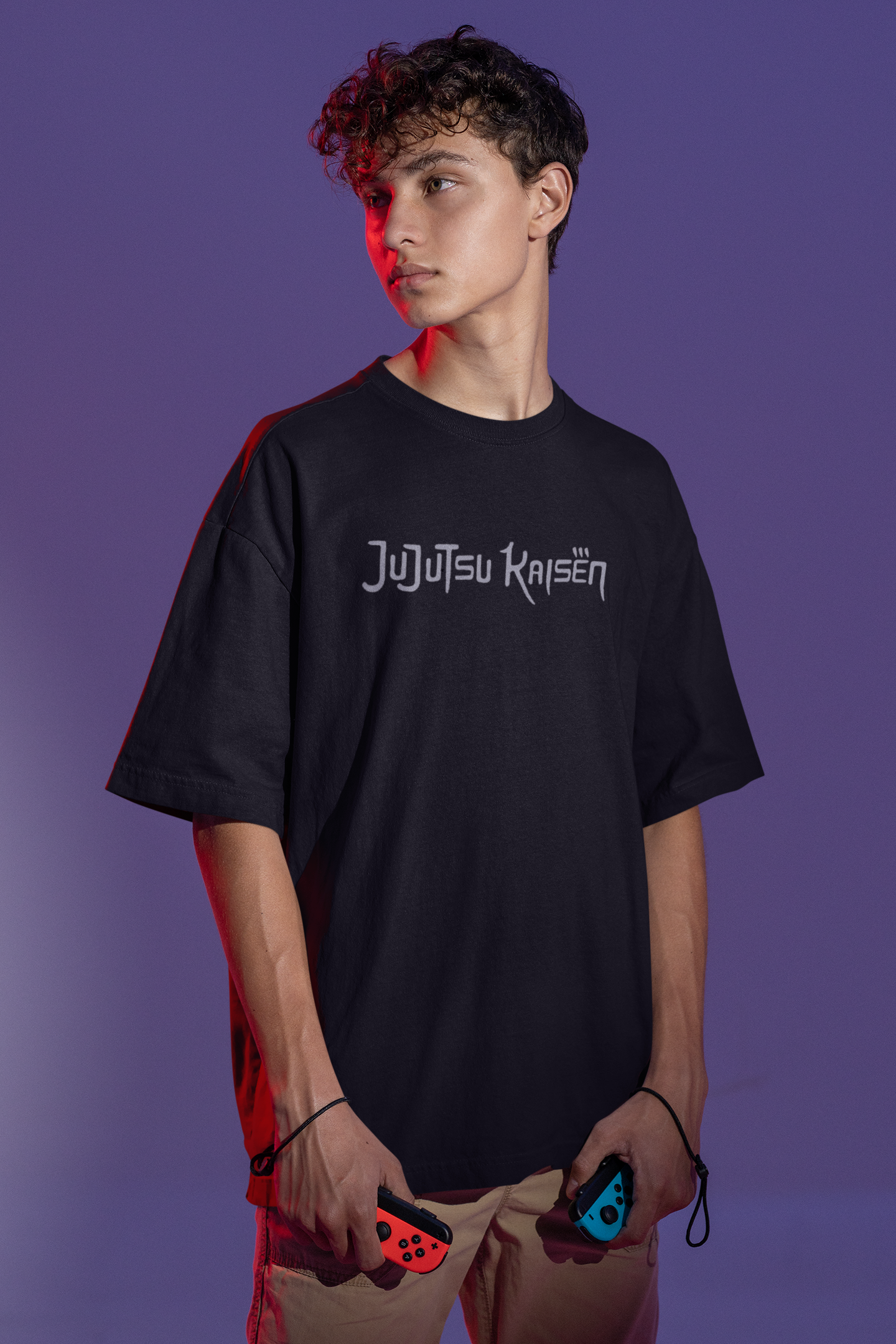 Jujutsu Kaisen (Double Sided Print): Oversized T-Shirts