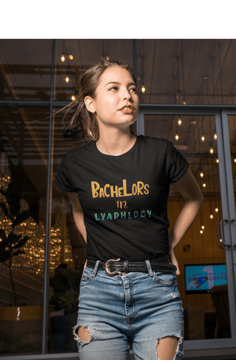 BACHELORS IN LYADHOLOGY : BENGALI FEVER - HALF-SLEEVE T-SHIRT BLACK