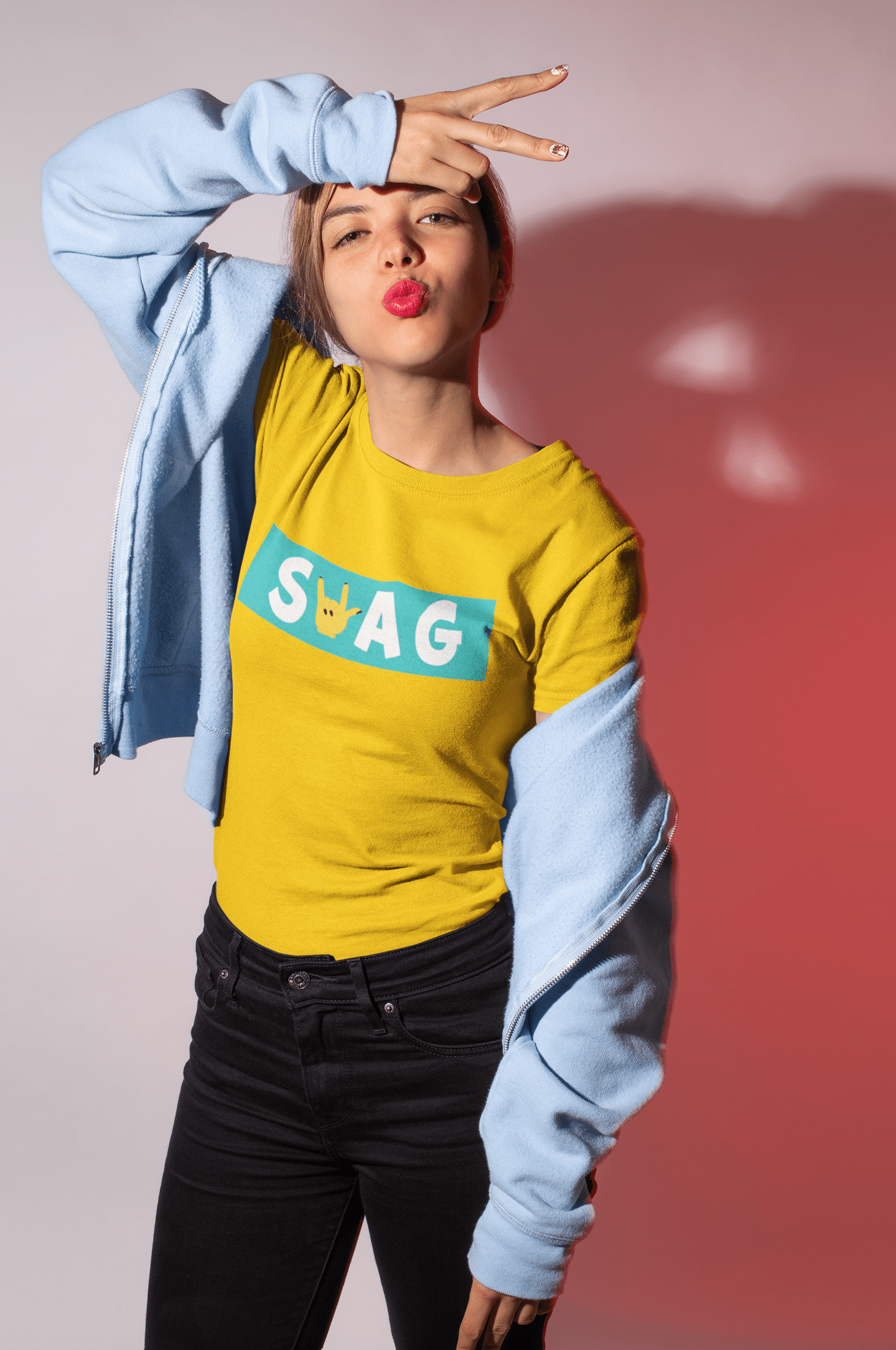 "SWAG"- HALF-SLEEVE T-SHIRT'S