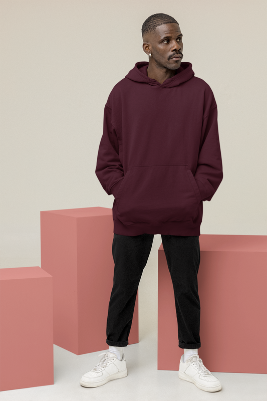 Basic Maroon Winter Hoodies MAROON