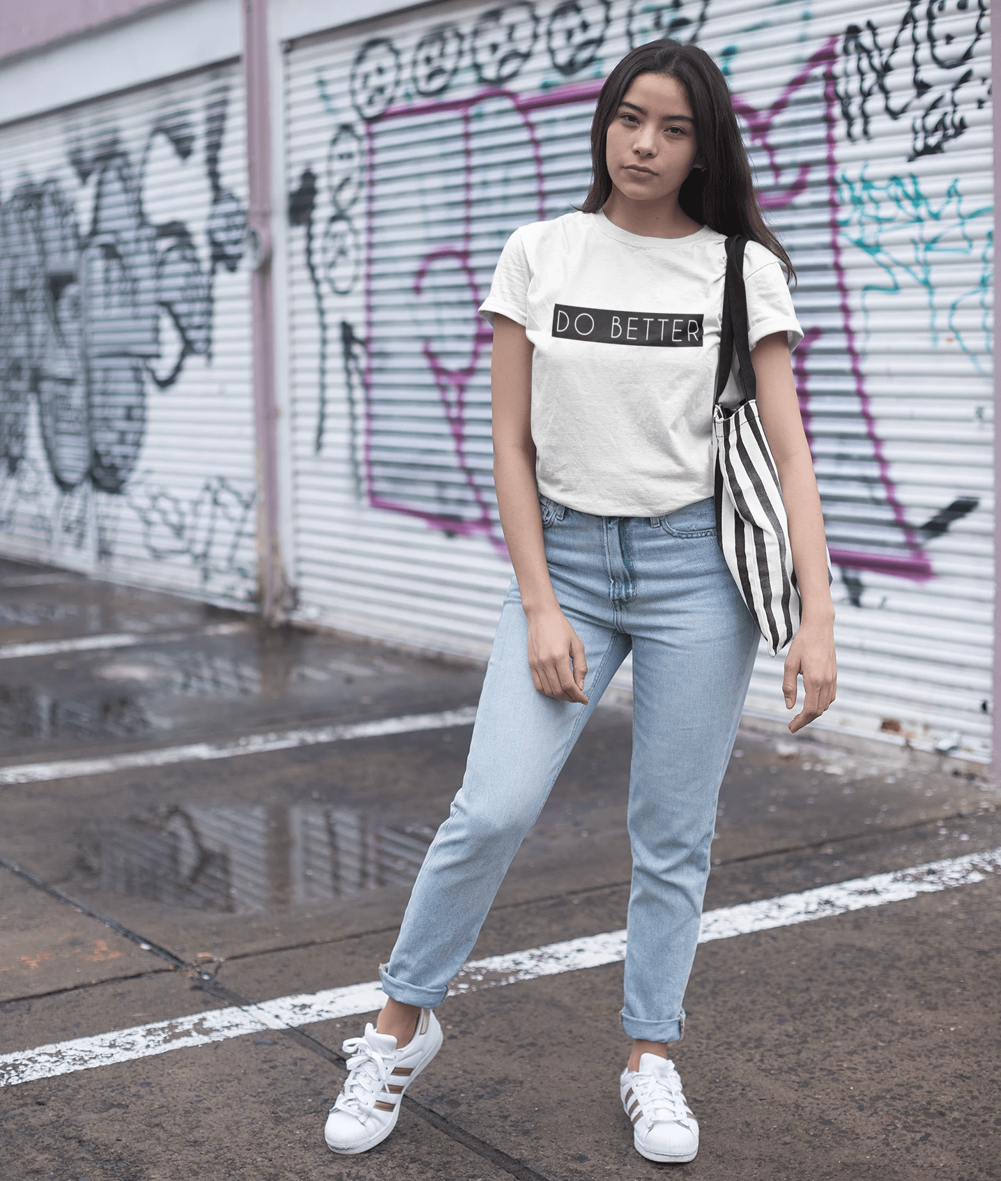 " DO BETTER " - HALF-SLEEVE T-SHIRTS WHITE