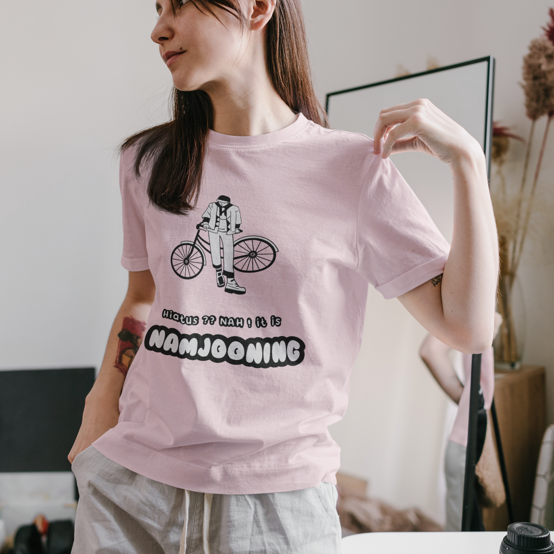 NAH! It is Namjooning: BTS - Half-sleeve T-shirts BABY PINK