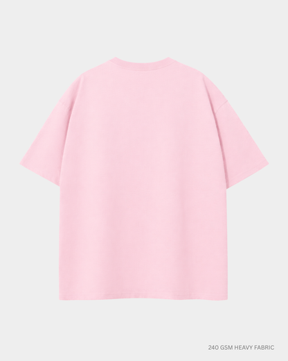 Basic Baby Pink Unisex Oversized T-Shirt | Antherr Originals