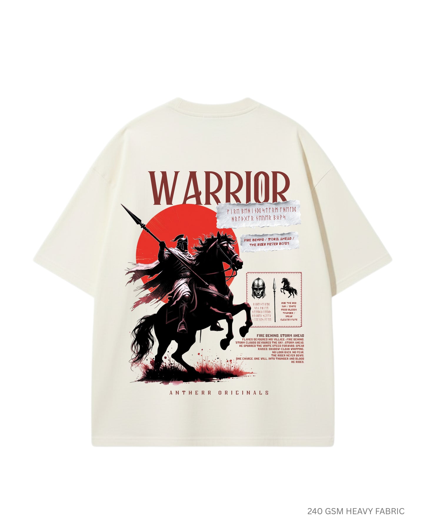 Warrior Unisex Oversized T-Shirts