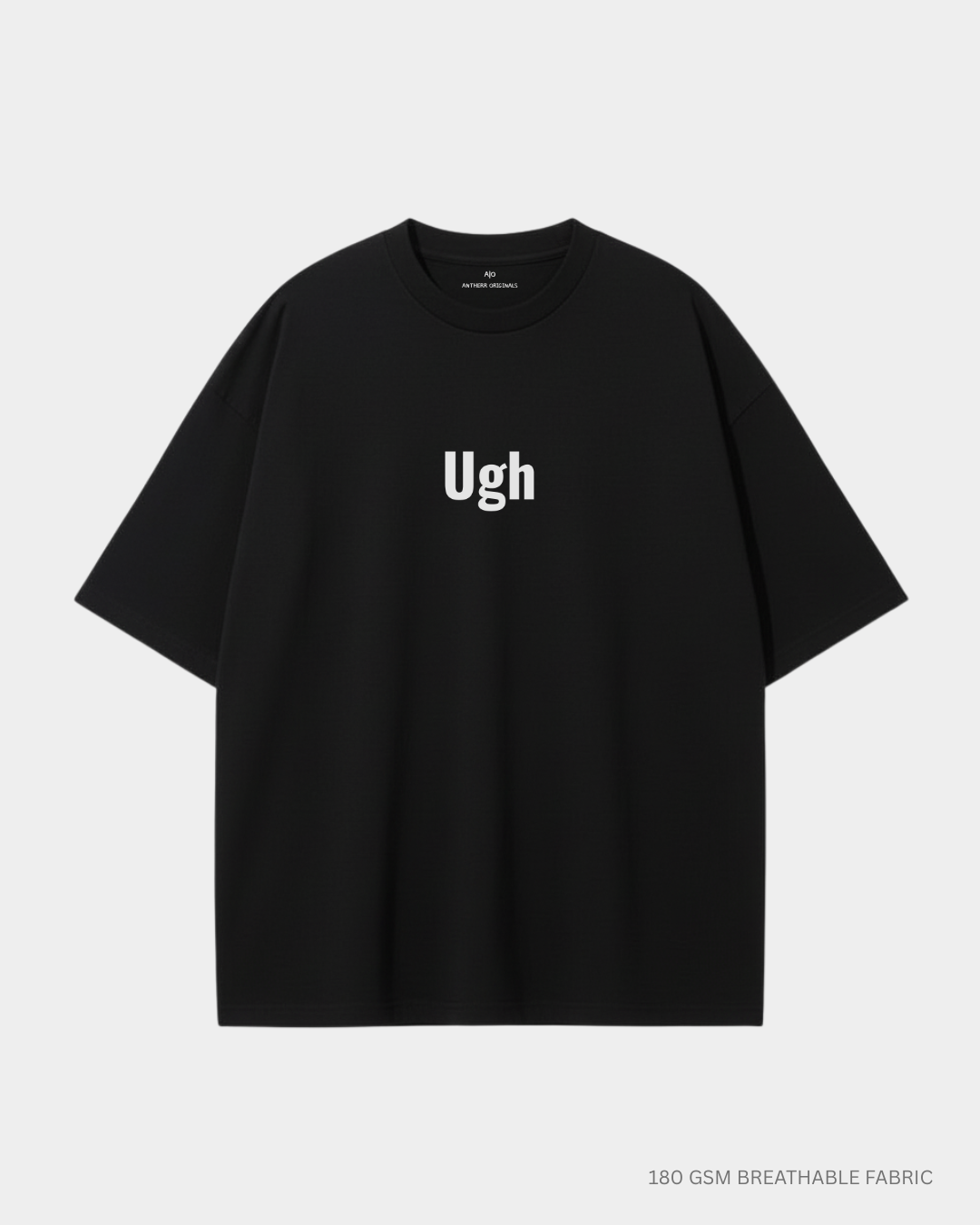 Ugh Minimal Text Unisex Oversized T-Shirt | Antherr Originals