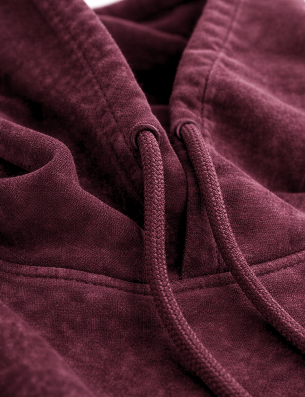 Maroon Acid Wash Hoodie