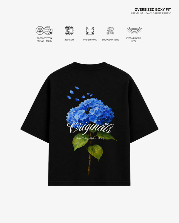 Rare Things Bloom Slowly French Terry Oversized T-Shirt | Antherr Originals