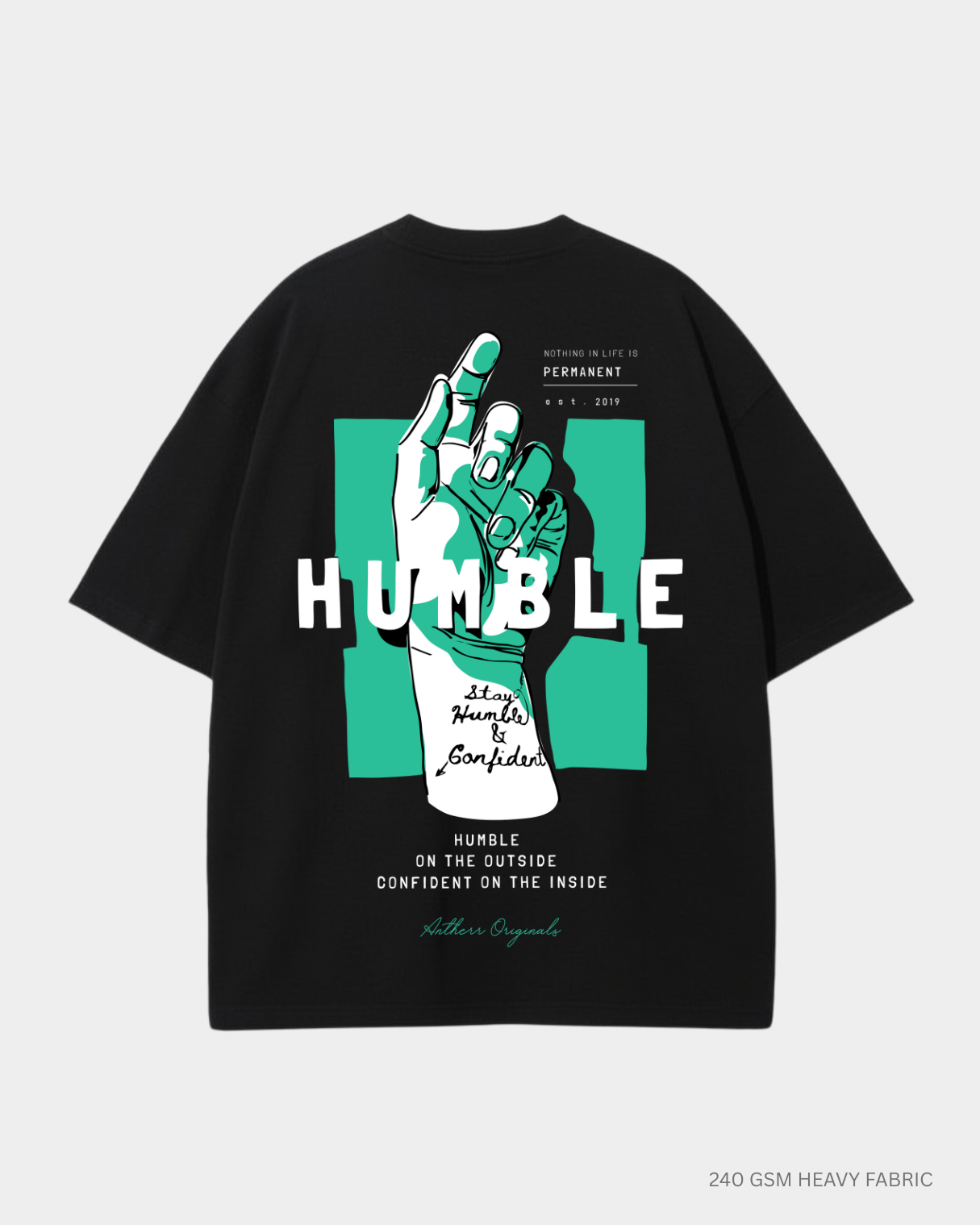 Humble Oversized T-Shirt for Men & Women | Antherr Originals