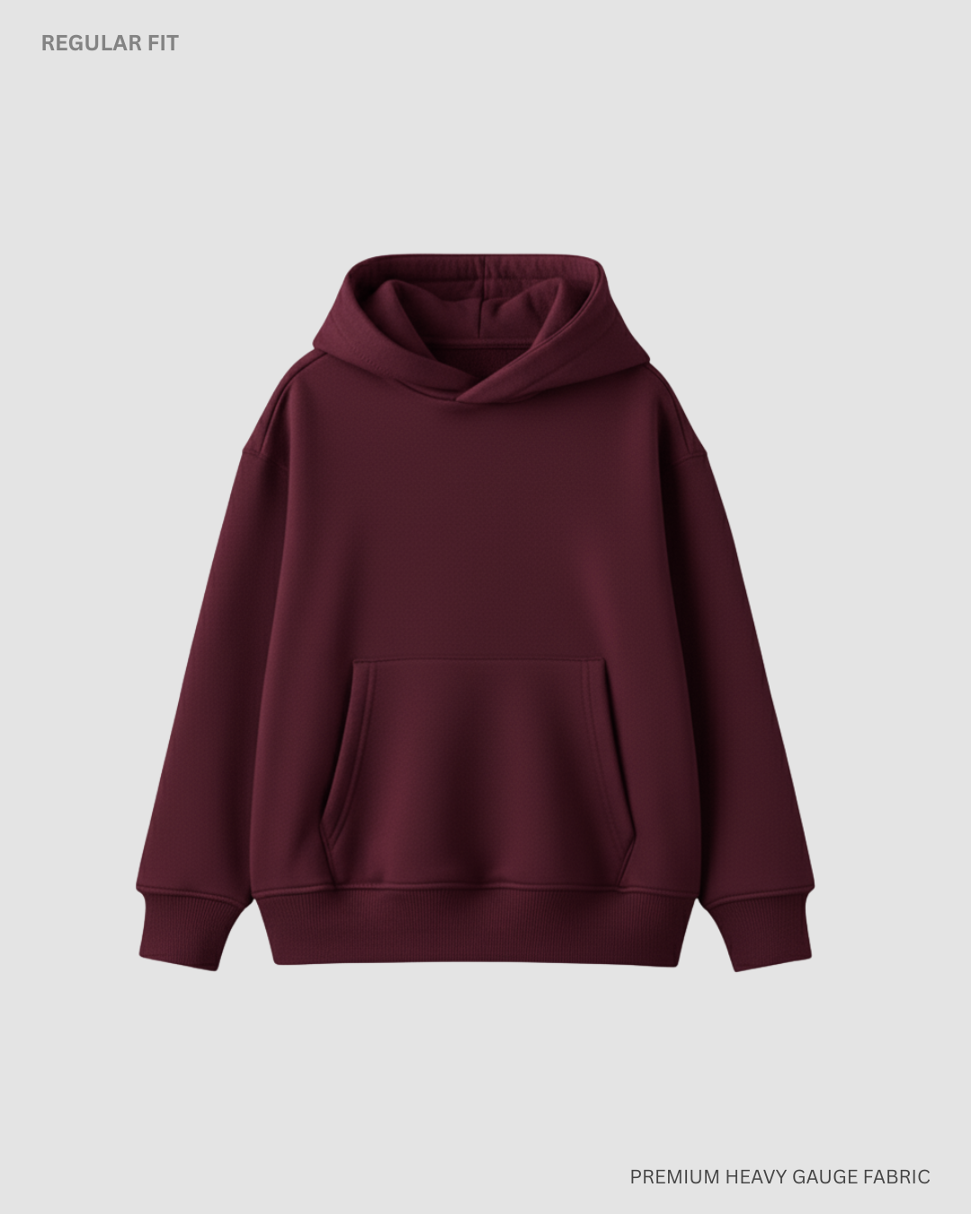 Basic Maroon Unisex Winter Hoodies MAROON