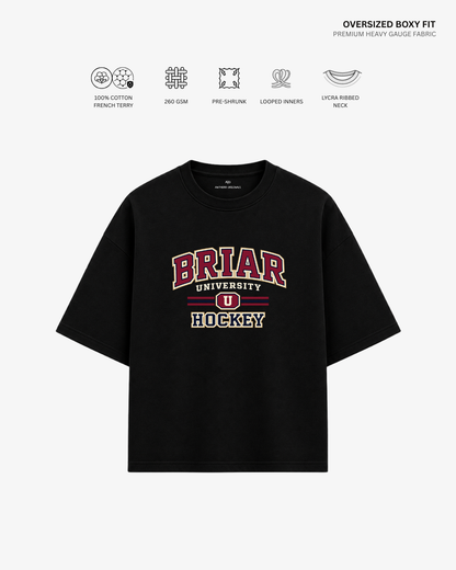 Briar U Hockey French Terry Oversized T-Shirt | Antherr Core