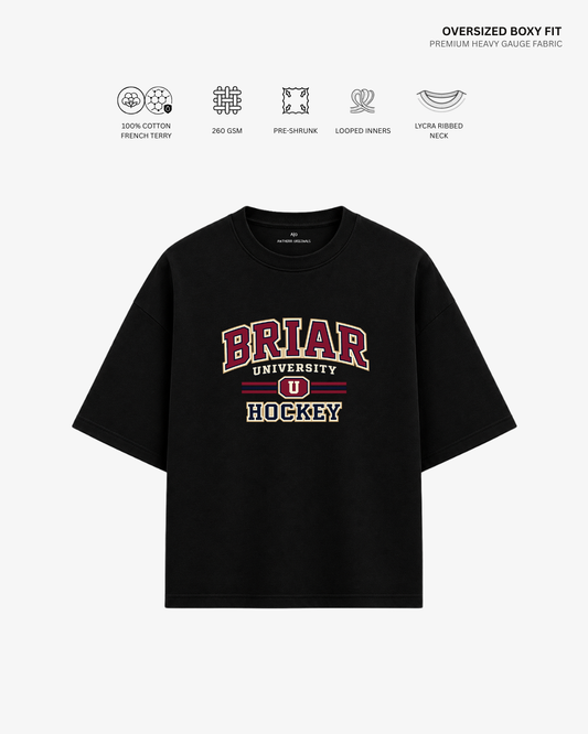 Briar U Hockey French Terry Oversized T-Shirt | Antherr Core