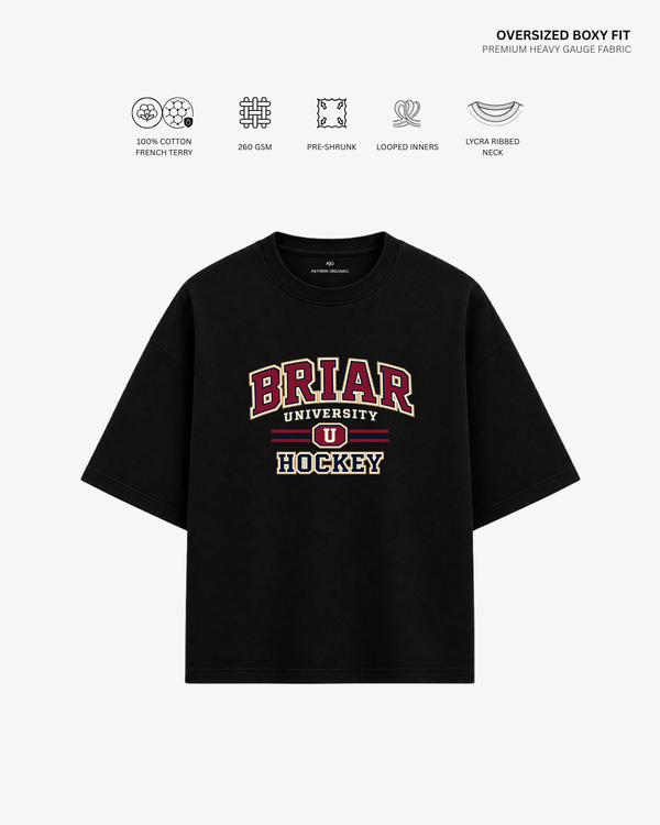 Briar U Hockey French Terry Oversized T-Shirt | Antherr Core