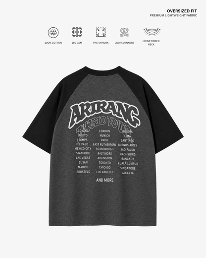 Arirang World Tour Unisex Ranglan Oversized T-Shirt | Antherr Core