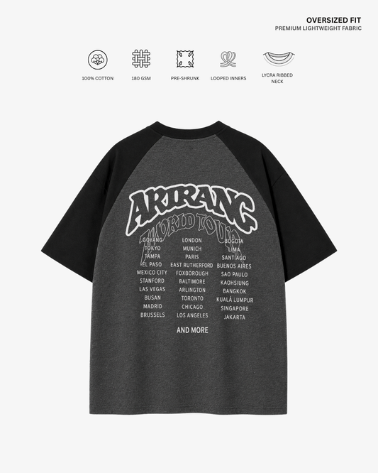 Arirang World Tour Unisex Ranglan Oversized T-Shirt | Antherr Core