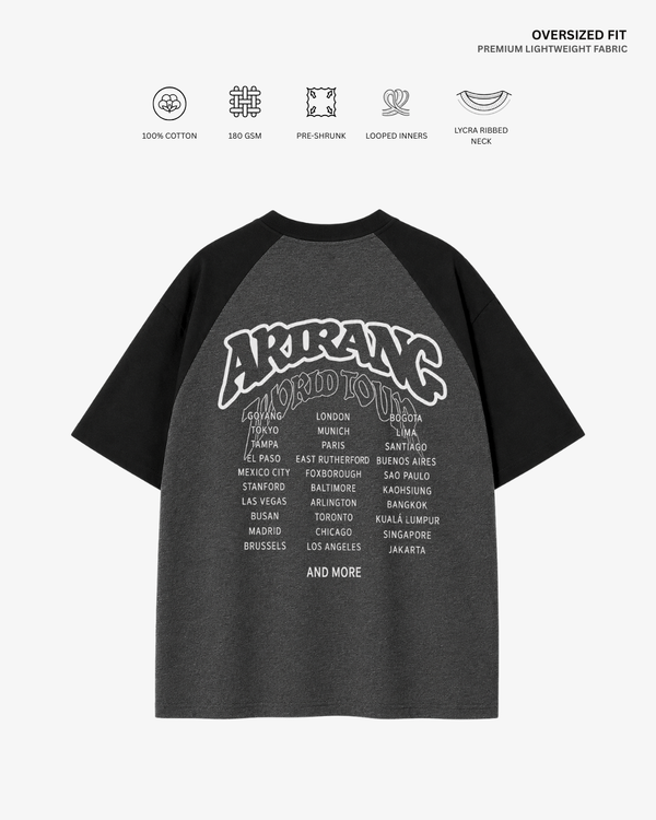 Arirang World Tour Unisex Ranglan Oversized T-Shirt | Antherr Core