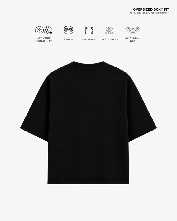Roses of Crime French Terry Oversized T-Shirt