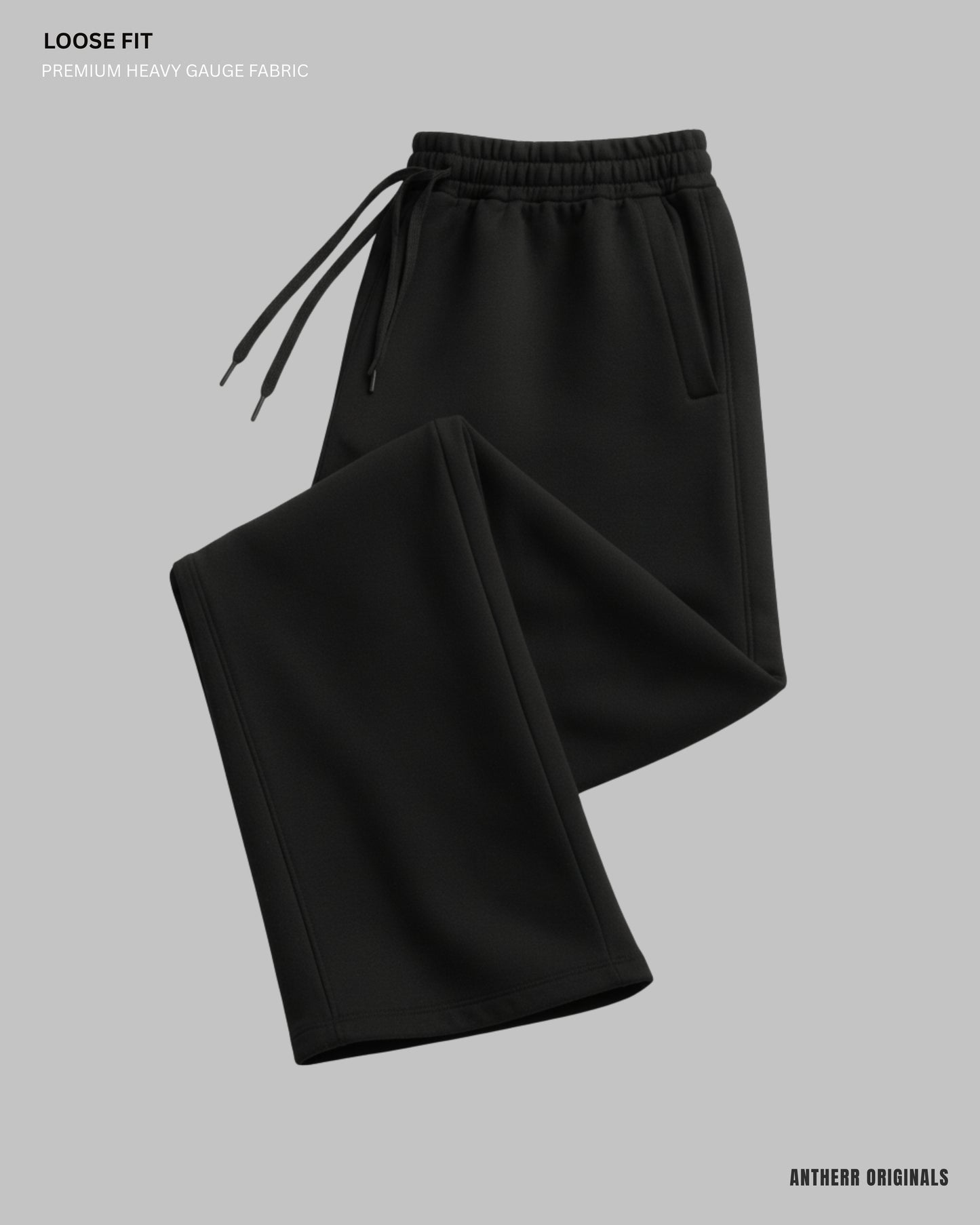 Black Unisex Everyday Sweatpants