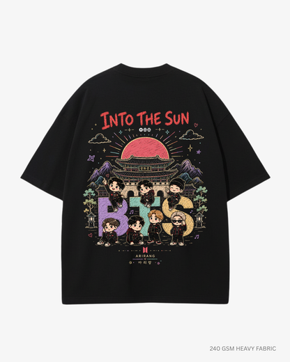 Into The Sun BTS Arirang Unisex Oversized T-Shirt India | Antherr Into The Sun BTS Arirang Unisex Oversized T-Shirt India | Antherr