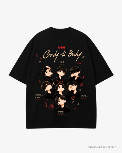 Chibi Body to Body Arirang Unisex Oversized T-Shirt