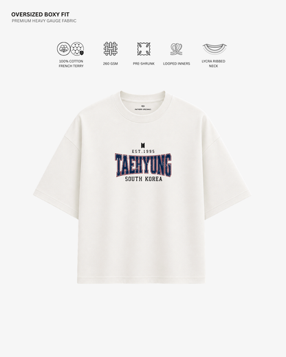 BTS Varsity Edition French Terry Oversized T-Shirt | Antherr Core