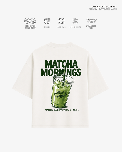 Morning Matcha French Terry Oversized T-Shirt | Antherr Originals