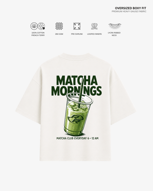 Morning Matcha French Terry Oversized T-Shirt | Antherr Originals