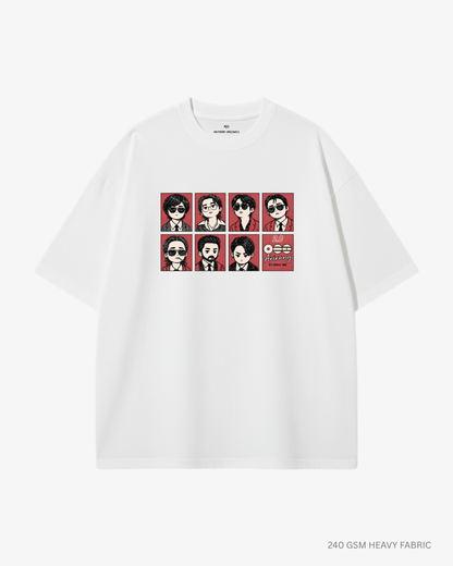 BTS 2.0 Arirang Unisex Oversized T-Shirt | Antherr Core White Cotton 240 GSM