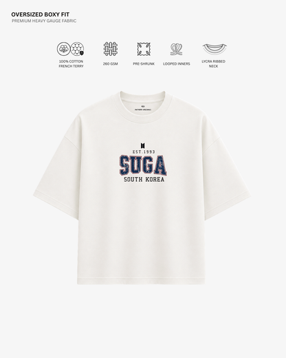 BTS Varsity Edition French Terry Oversized T-Shirt | Antherr Core