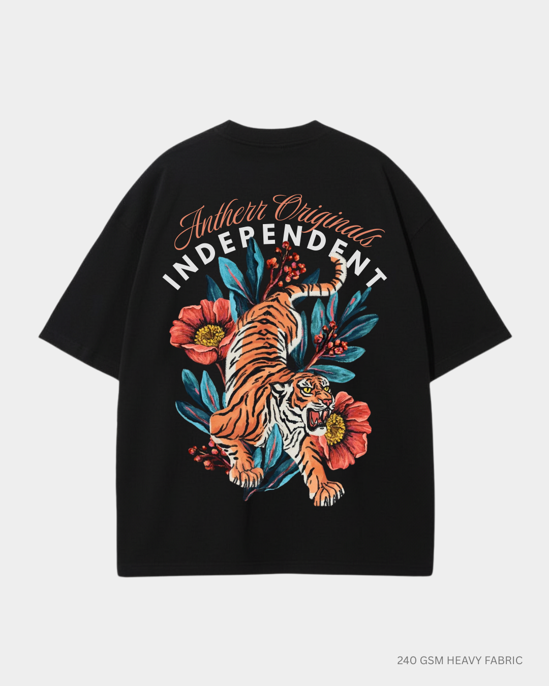 Independent Tiger Graphic Unisex Oversized T-Shirt | Antherr Originals