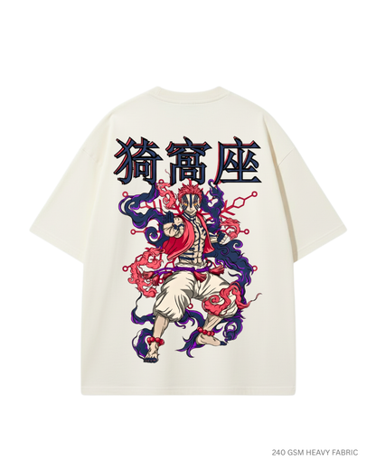 Akaza Upper Moon 3: Anime Unisex Oversized T-Shirts